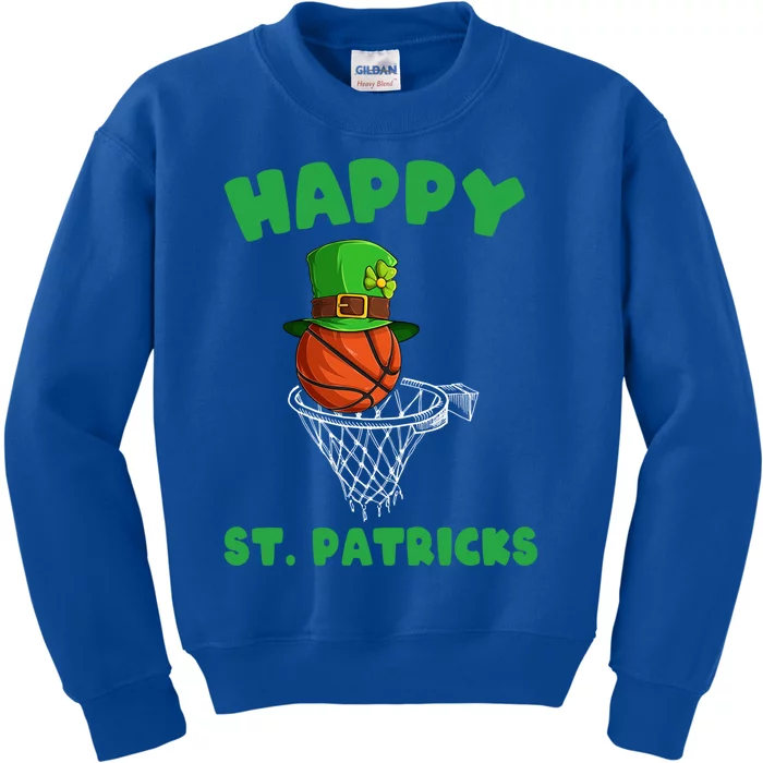 Basketball Happy St Patrick's Day Cute Gift Kids Sweatshirt