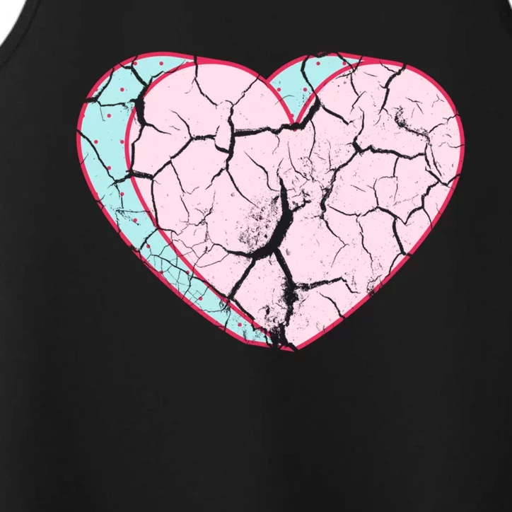 Broken Heart Single Awareness Anti Valentines Day Meaningful Gift Performance Tank