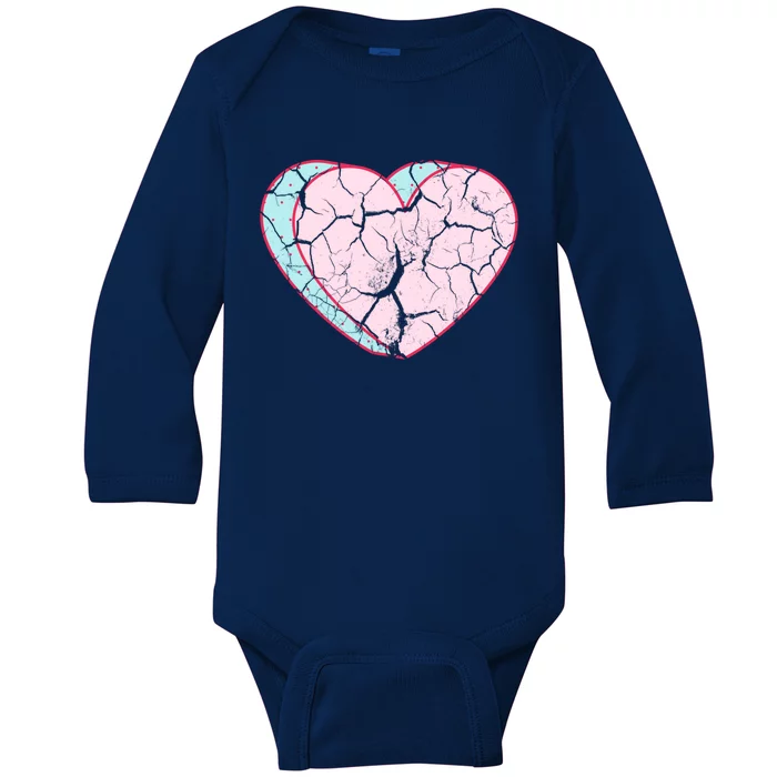 Broken Heart Single Awareness Anti Valentines Day Meaningful Gift Baby Long Sleeve Bodysuit