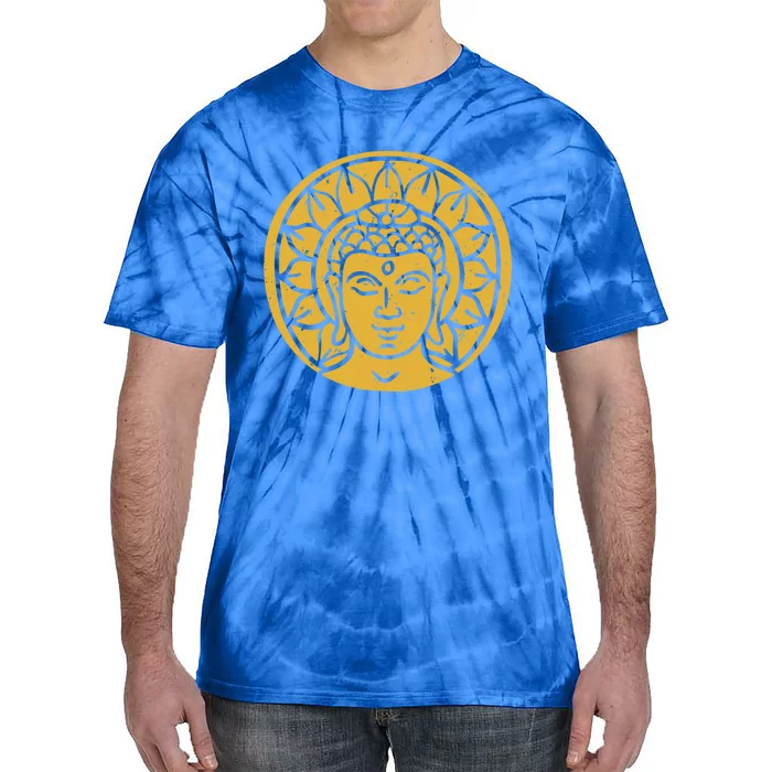 Buddha Head Spiritual Chi Gift Tie-Dye T-Shirt