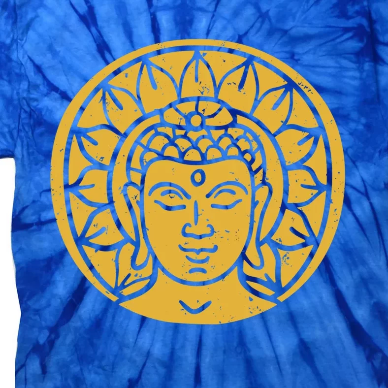 Buddha Head Spiritual Chi Gift Tie-Dye T-Shirt