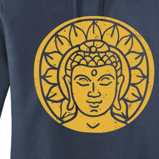 Buddha Head Spiritual Chi Gift Women's Pullover Hoodie