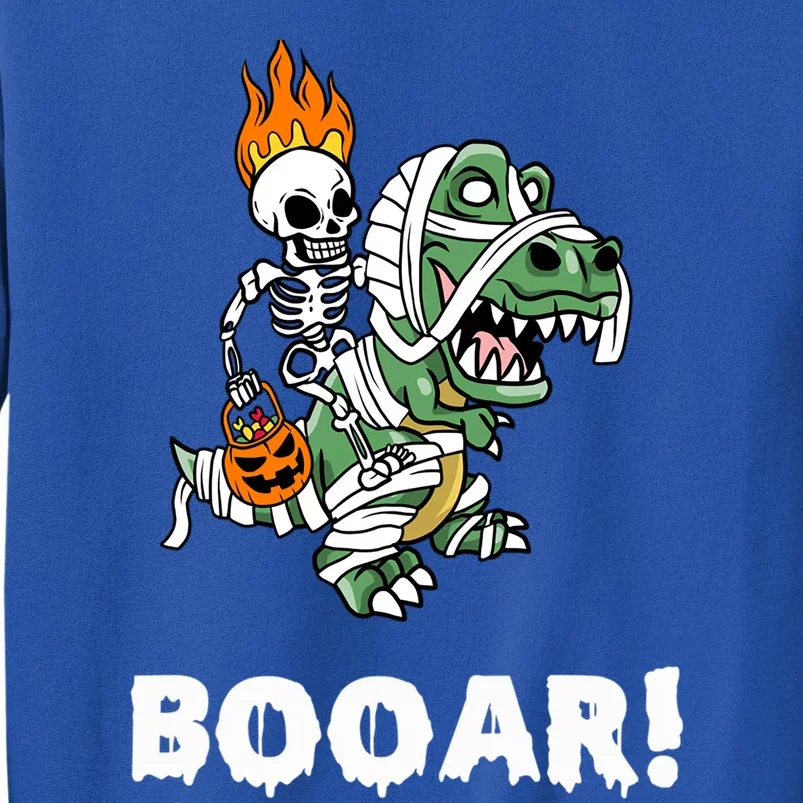 Booar Halloween Skeleton Dino TRex Halloween Dinosaur Gift Tall Sweatshirt