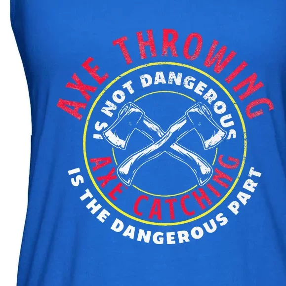 Beavaxe Hatchet Throwing Ax Thrower Axe Cater Pun Ladies Essential Flowy Tank