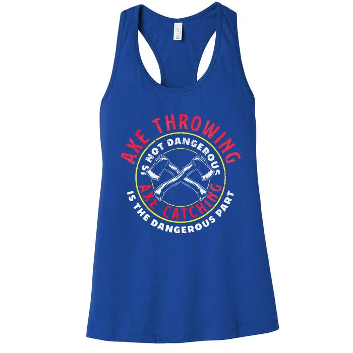 Beavaxe Hatchet Throwing Ax Thrower Axe Cater Pun Women's Racerback Tank