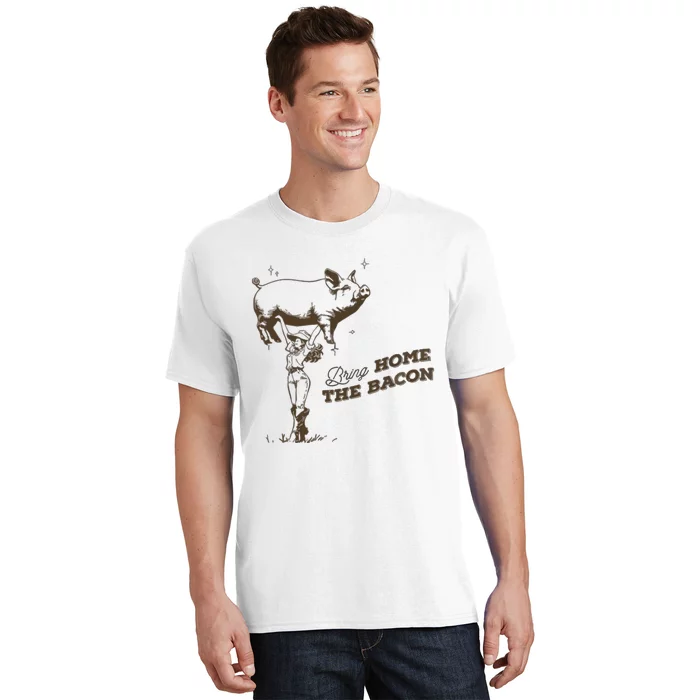 Bring Home The Bacon Country Western Cowgirl T-Shirt