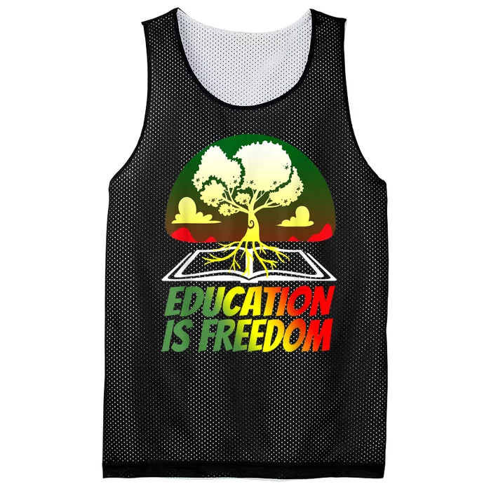 Black History T Shirts For Women Men Education Is Freedom Mesh Reversible Basketball Jersey Tank