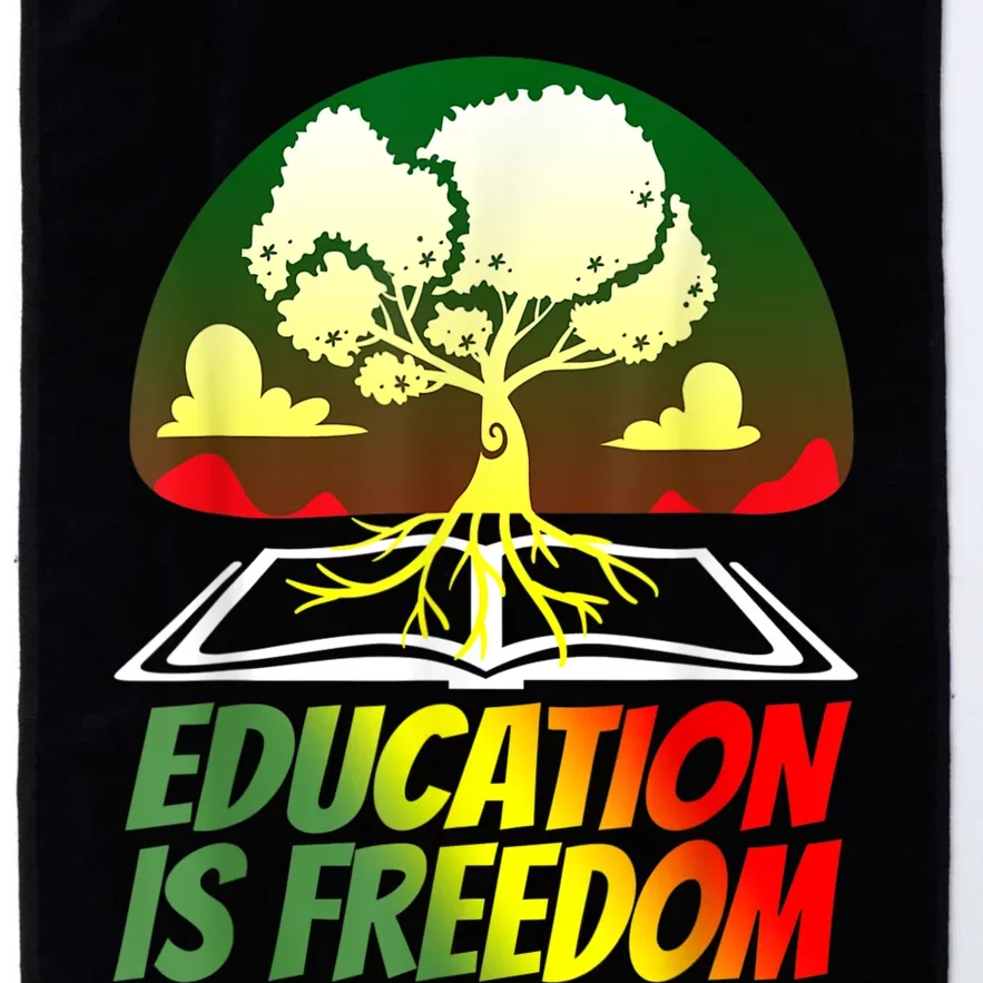 Black History T Shirts For Women Men Education Is Freedom Platinum Collection Golf Towel