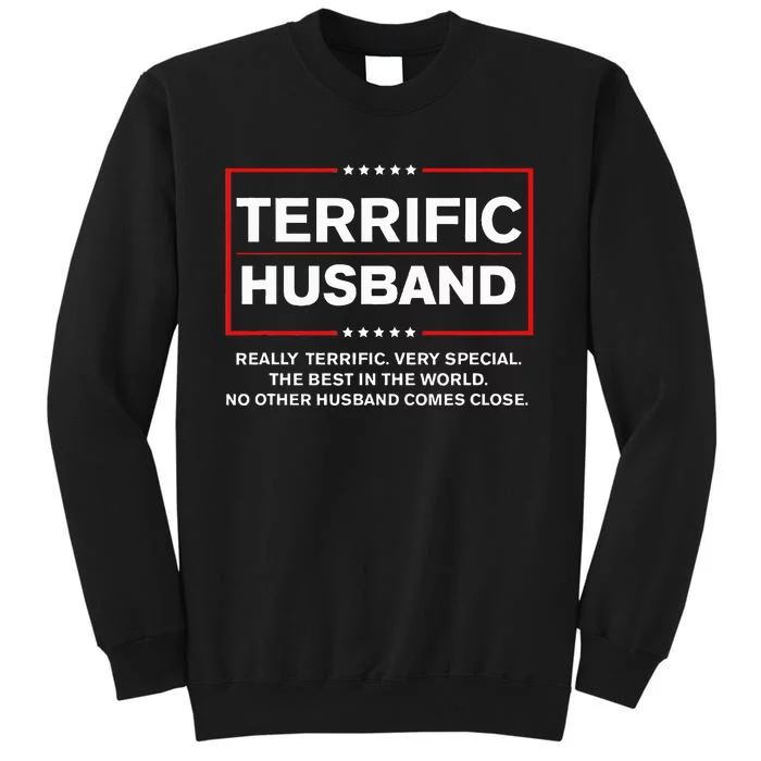 Best Husband Trump 2024 Terrific Husband Funny Trump Sweatshirt