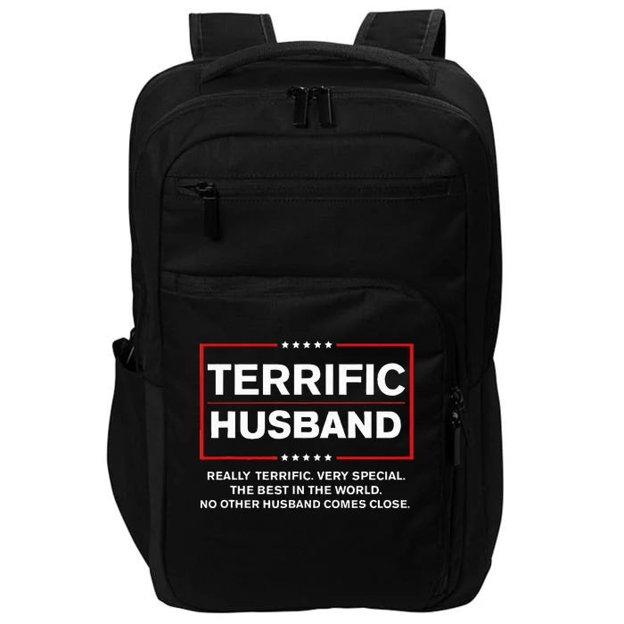 Best Husband Trump 2024 Terrific Husband Funny Trump Impact Tech Backpack