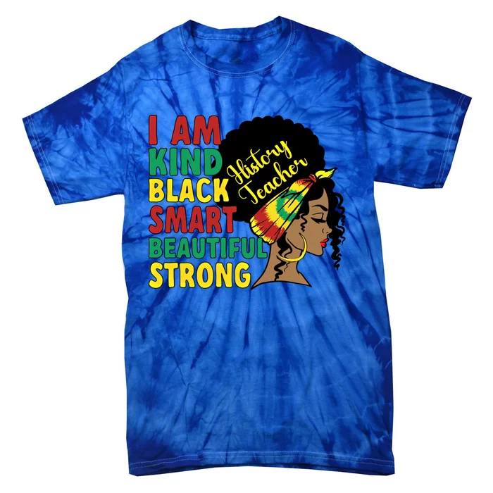 Black History Teacher History Teaching African American Gift Tie-Dye T-Shirt