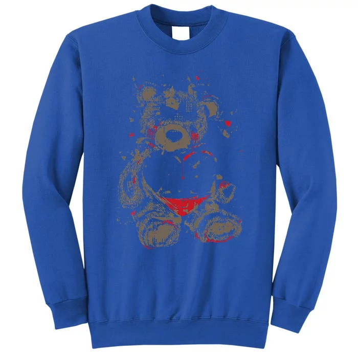 Broken Hearted Teddy Bear Costume Cool Easy Halloween Gift Sweatshirt