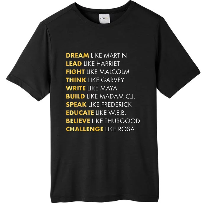 Black History T Dream Like Martin T ChromaSoft Performance T-Shirt