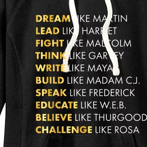 Black History T Dream Like Martin T Women's Fleece Hoodie