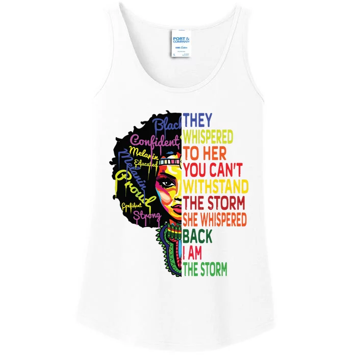 Black History T For Women I Am The Storm Juneteenth Ladies Essential Tank