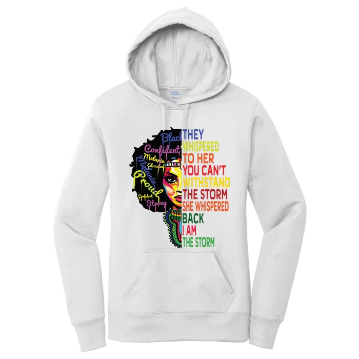 Black History T For Women I Am The Storm Juneteenth Women's Pullover Hoodie