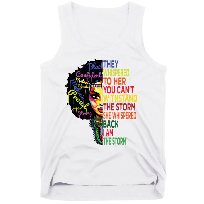 Black History T For Women I Am The Storm Juneteenth Tank Top