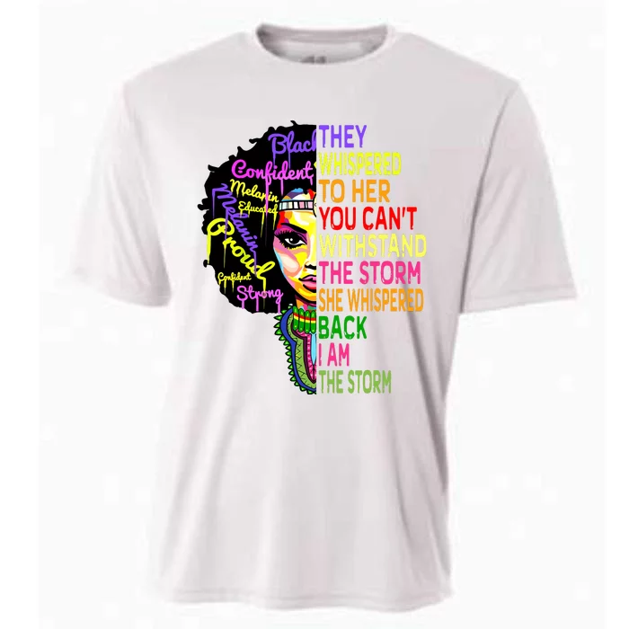 Black History T Shirts For Women I Am The Storm Juneteenth Cooling Performance Crew T-Shirt