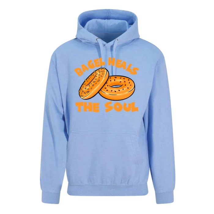 Bagel Heals The Soul Funny Baking Lovers Costume Funny Gift Unisex Surf Hoodie