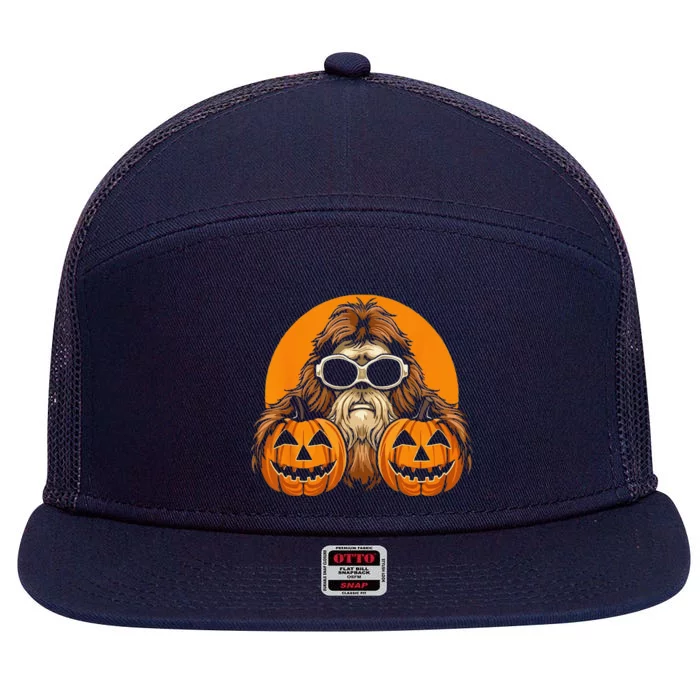 Bigfoot Halloween Trick Or Treat Hide And Seek ChampionGift Love 7 Panel Mesh Trucker Snapback Hat