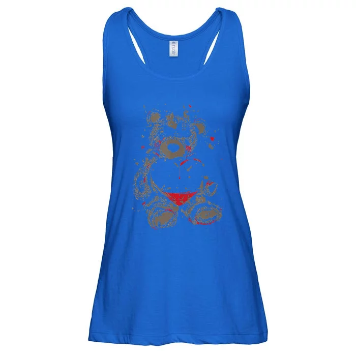 Broken Hearted Teddy Bear Costume Cool Easy Halloween Gift Ladies Essential Flowy Tank