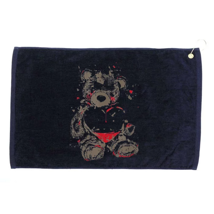 Broken Hearted Teddy Bear Costume Cool Easy Halloween Gift Grommeted Golf Towel