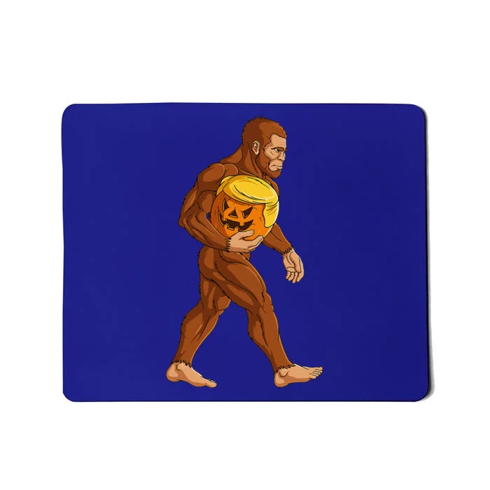 Bigfoot Halloween Trumpkin Pumpkin Women Mousepad