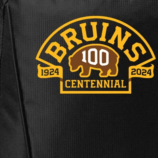 Bruins Hockey Team 100th Season Hockey 2024 City Backpack