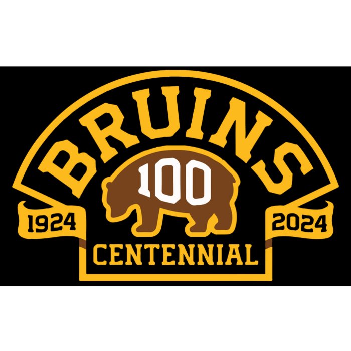 Bruins Hockey Team 100th Season Hockey 2024 Bumper Sticker