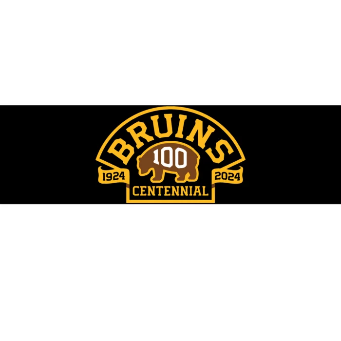 Bruins Hockey Team 100th Season Hockey 2024 Bumper Sticker