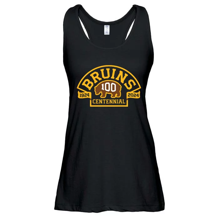 Bruins Hockey Team 100th Season Hockey 2024 Ladies Essential Flowy Tank