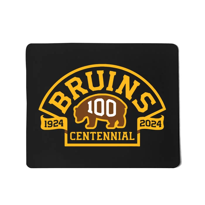 Bruins Hockey Team 100th Season Hockey 2024 Mousepad