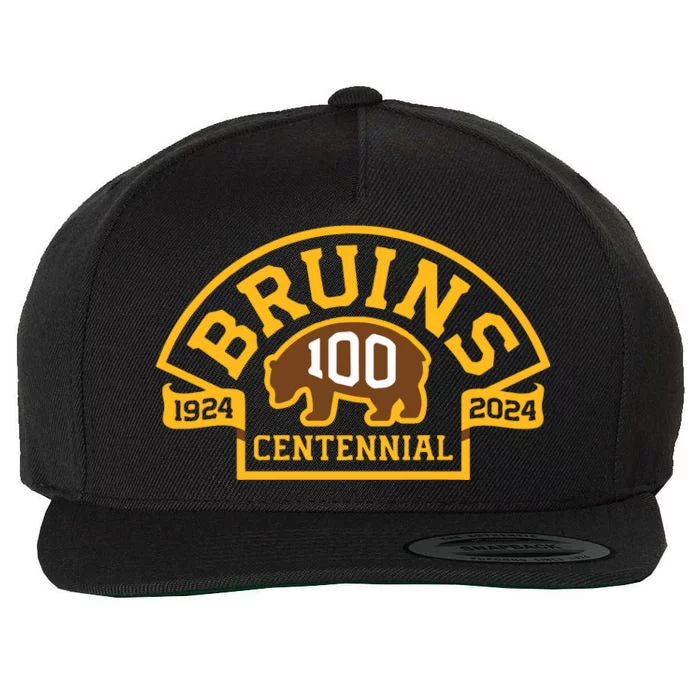 Bruins Hockey Team 100th Season Hockey 2024 Wool Snapback Cap