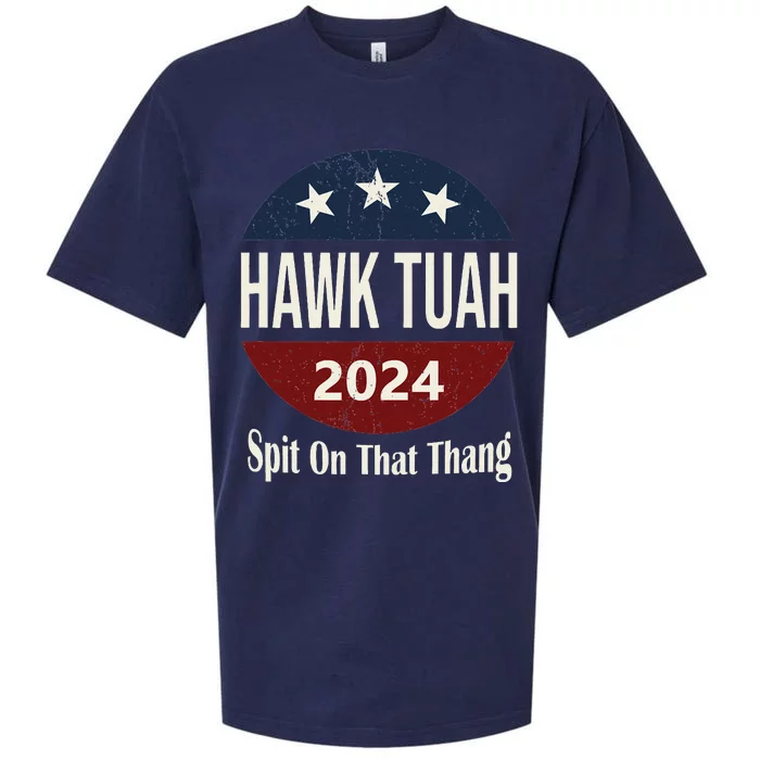 Bold Hawk Tuah Funny Statement Sueded Cloud Jersey T-Shirt