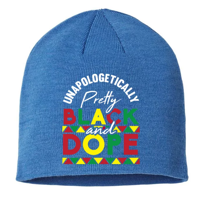 Black History Unapologetically African American Funny Gift 8 1/2in Sustainable Knit Beanie