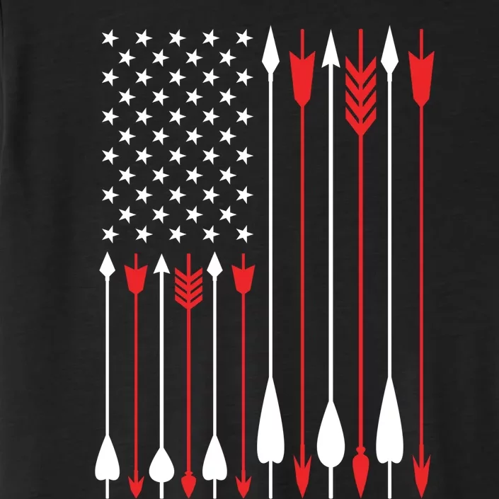 Bow Hunting USA American Flag Archery Hoodie Bow Hunter ChromaSoft Performance T-Shirt