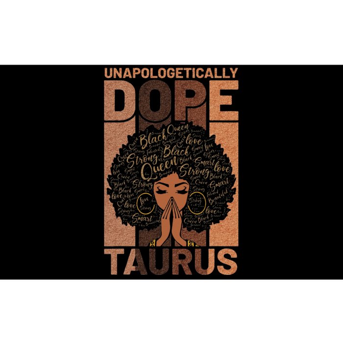 Black History Unapologetically Dope Taurus Melanin Horoscope Bumper Sticker