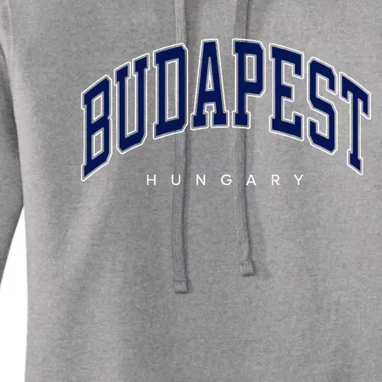 Budapest Hungary Varsity Style Women's Pullover Hoodie