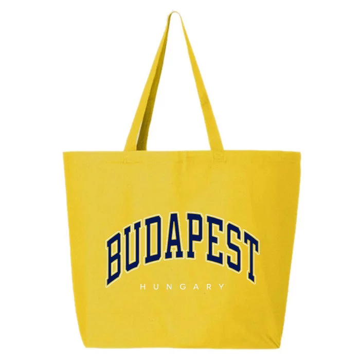 Budapest Hungary Varsity Style 25L Jumbo Tote