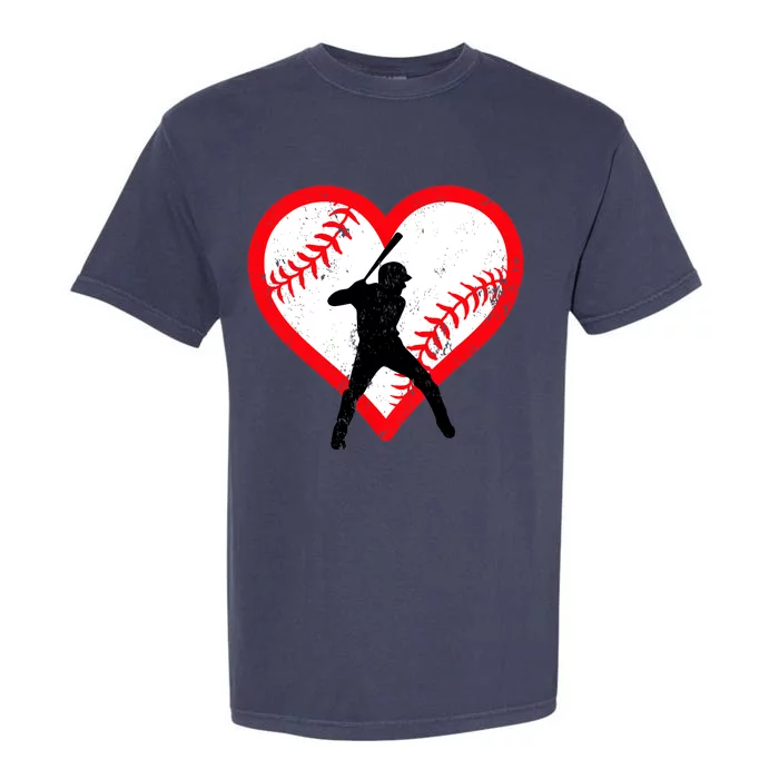 Baseball Heart Valentine's Day Gifts Teen Boy Garment-Dyed Heavyweight T-Shirt