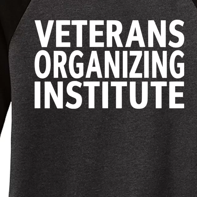 Bidenharris Hq Veterans Organizing Institute Women's Tri-Blend 3/4-Sleeve Raglan Shirt