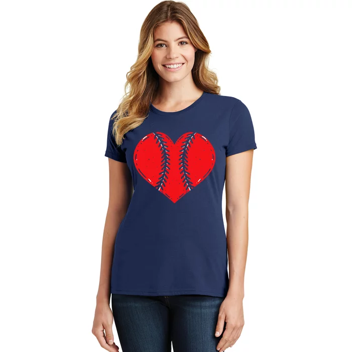 Baseball Heart Valentine's Days Women's T-Shirt