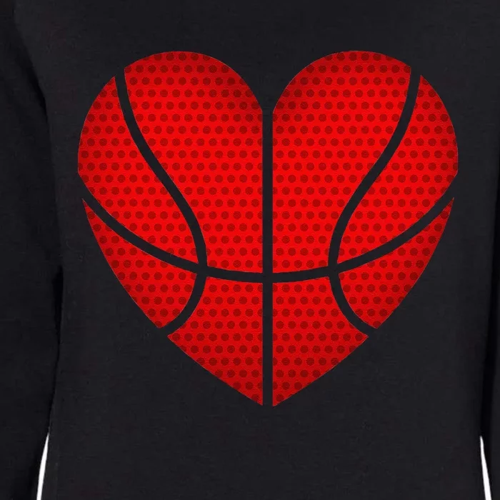 Basketball Heart Valentines Day Fors Sports Womens California Wash Sweatshirt