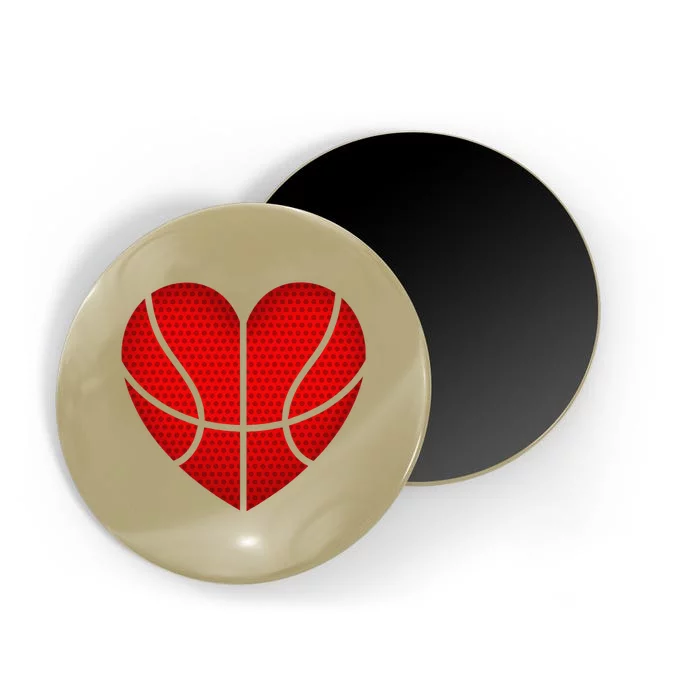 Basketball Heart Valentines Day Fors Sports Magnet