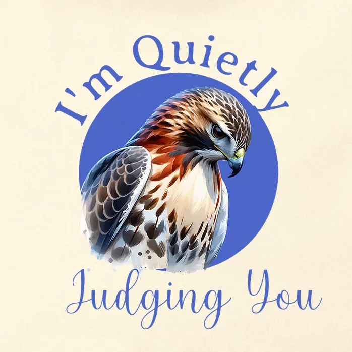 Beautiful Hawk With Quietly Judging You Zip Tote Bag