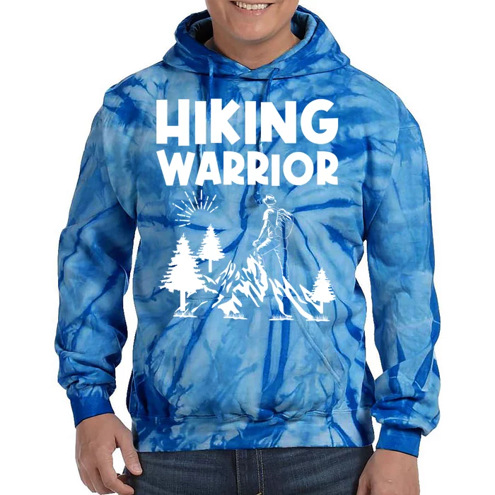 Backpacking Hiking Warrior Tie Dye Hoodie