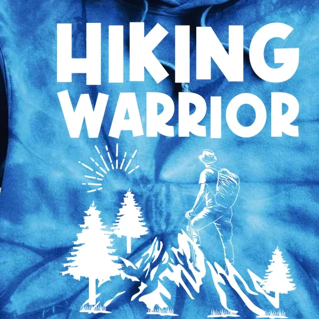 Backpacking Hiking Warrior Tie Dye Hoodie