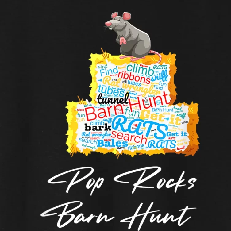 Barn Hunt With My Dog3 Women's Crop Top Tee