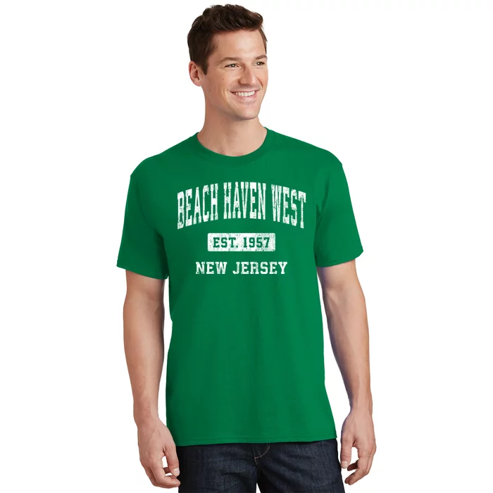 Beach Haven West New Jersey Nj Vintage Athletic Sports T-Shirt