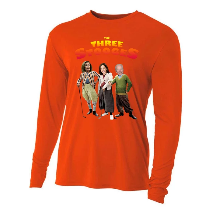 Biden Harris Warren The 3 Stooges Cooling Performance Long Sleeve Crew